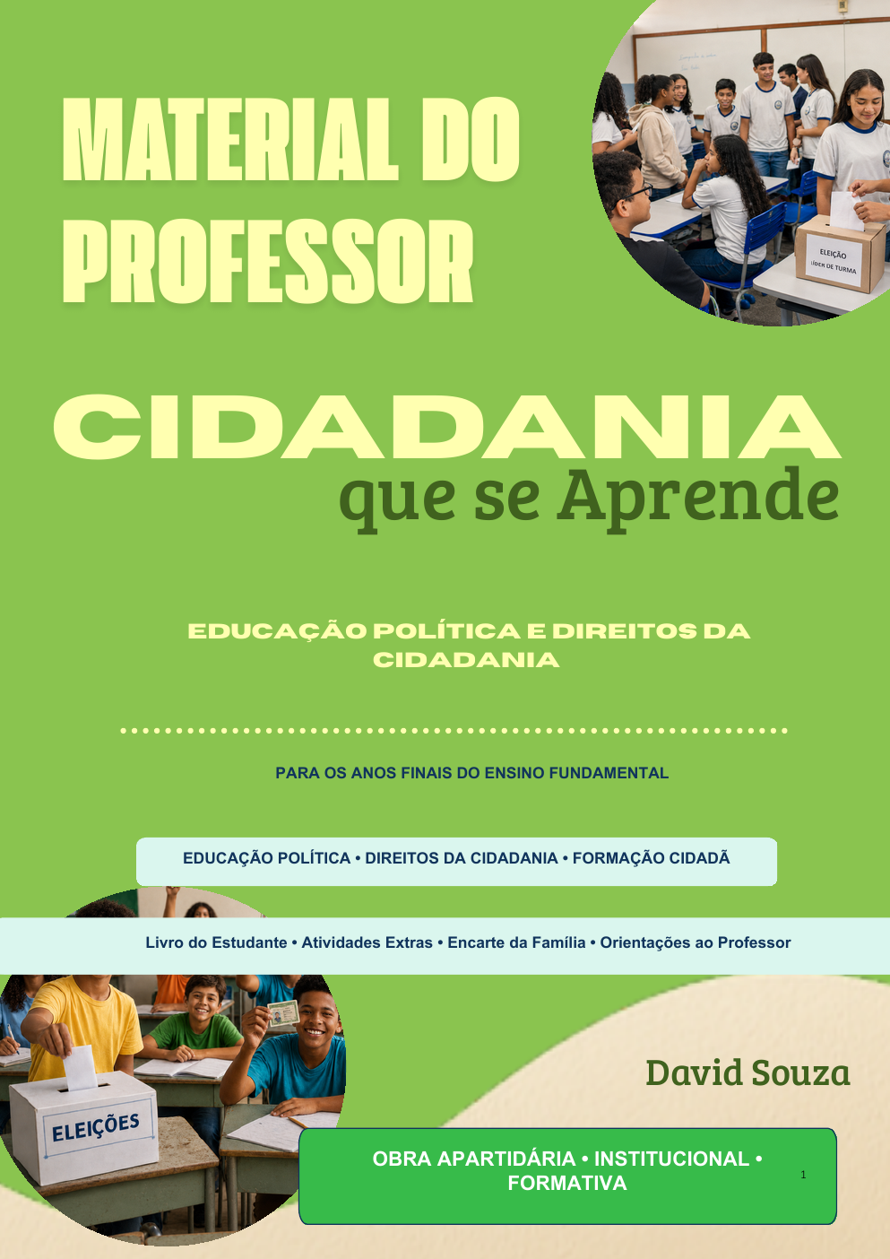 Capa da obra Cidadania que se Aprende, de David Souza